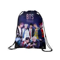 Traverse BTS Digitally Printed Drawstring Bag (T542DRSTR)