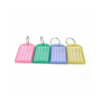 Afreeto Name Tag Key Chain Multicolour Pack Of 10
