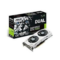 Asus Dual Series GeForce GTX 1060 OC Edition 6GB Graphics Card (DUAL-GTX1060-O6G)