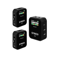 Synco Ultra Compact Dual Wireless Microphone System Black (G2-A2)