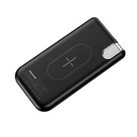 Baseus 10000mAh Thin Version Wireless Charging Power Bank Black