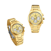 Naviforce Bond Chrono Watch For Couples Golden (nf-8048C-1)