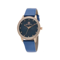 Bigotti Analog Leather Women's Watch Navy Blue (BG.1.10025-3)