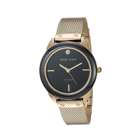Anne Klein Diamond Accented Watch For Women Gold (AK/3258BKGB)