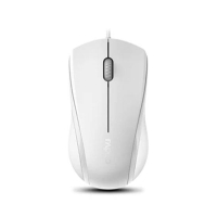 Rapoo Slient Optical Wired Mouse (N1200)-White