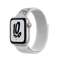 Apple iWatch SE 40mm Silver Aluminum Case with Summit White Nike Sport Loop - GPS