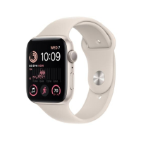 Apple Watch SE 44mm Starlight Aluminum Case with Starlight Sport Band - GPS