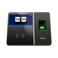 Deli Fingerprint+Face Attendance Machine Black (E13750)