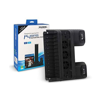 Dobe Multifunction Cooling Fan Stand with Dual Charging Station For PlayStation 4