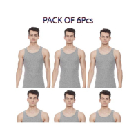 ShopEasy Cotton Vest Athletic - Pack of 6