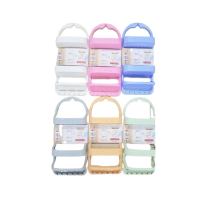 Easy Shop Plasitc Shower Caddy Wall Storage Organizer For Bathroom-Beige
