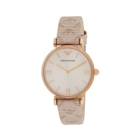 Emporio Armani Analog Leather Women's Watch Pink (AR11126)