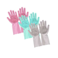 G Mart Magic Reusable Silicone Gloves Multicolor