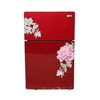 Gaba National Glass Double Door Refrigerator Red (GNR-187)