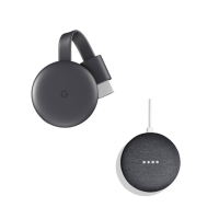 Google Smart TV Kit Home Mini and Chrome Cast 3