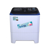 Homage Sparkle Top Load Semi Automatic Washing Machine Blue White 10kg (HW-49102-Plastic)