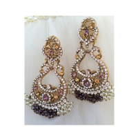 Jewel Art Indian Gold Plated Earring For Women