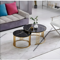 Zeki Decor Coffee Table - Set of 2-Just Black