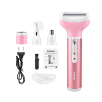 Kemei 4 In 1 Rechargeable Shaver Pink (KM-808)