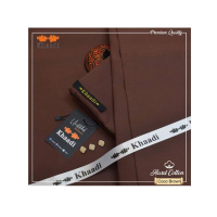 Sabri Textile Original Khaadi Suit For Men-Cocoa Brown