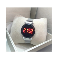 Khareed Express LED Watch For Women Silver (0030)