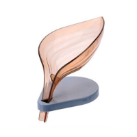 Sasti Market Leaf Shape Soap Holder Brown