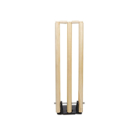 M Toys Wooden Cricket Wickets With Metal Base (0833)