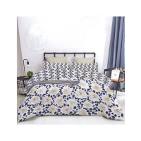 Maguari Flower Design Cotton Comforter White (0469)