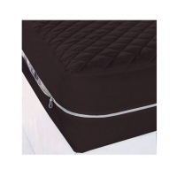Maguari Single Zipper Mattress Cover Dark Brown