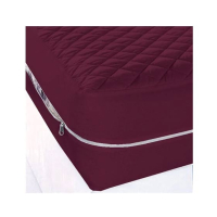Maguari Single Zipper Mattress Cover Maroon