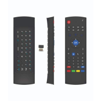 Muzamil Store Wireless Air Mouse & Keyboard For Smart TV (MX3)