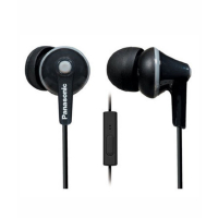 Panasonic ErgoFit In-Ear Headphones with Mic Black (RP-TCM125E)