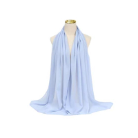 Georgette Chiffon Hijab Ice Blue 
