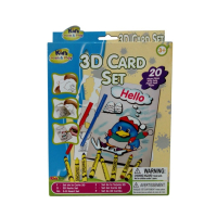 Planet X 3D Art Card Set Multicolor (PX-9739)