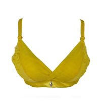 Purple Bag Fancy Double Padded Wireless Pushup Bra For Women (0004)