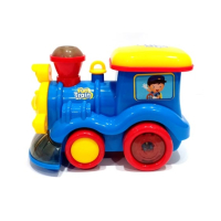 Quickshopping Fun Train Toy With Smoke Action For Kids Blue (ZR121)