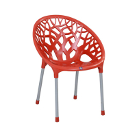 Saab Stylish Tree Chair (SP-313) - Pack Of 4-Red
