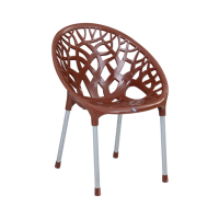 Saab Stylish Tree Chair (SP-313) - Pack Of 4-Chocolate