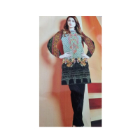 SM Fashion Embroidered Lawn Kurti For Women (00004)