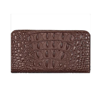 Tasmanpk Crocodile Pattern Wallet For Unisex - Brown (1000)