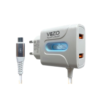 Vizo V14 Fast Charger With Antigate Light - White