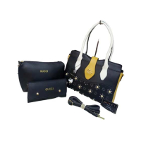 ZamZam 3pc Hand Bag For Women-Black