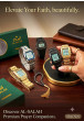 iShopping - Al-Salah Islamic Digital Watch with 5 Prayer Alarms, Countdown & Dual Time - Gold & Silver Stainless Steel