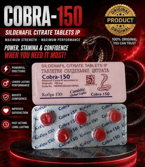 iShopping - Black Cobra Delay Tablets For Men 150mg