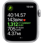 iShopping - Apple Watch Series 5 44mm Silver Aluminum Case with White Sport Band - GPS (MWVD2LL/A)
