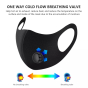 iShopping - Hamayun Goods Anti Dust Washable Filter Fashion Mask Black