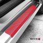 iShopping - M.Mart Carbon Fiber Anti Scratch Car Door Stickers - Red Pack Of 4