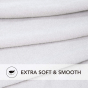 iShopping - Rainbow Linen Jersey Sofa Cover 6 Seater White