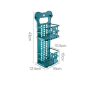 iShopping - Ferozi Traders Wall Mounted Folding Storage Basket Multi