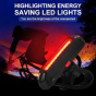 iShopping - G-Mart USB Charging 6 Mode Bicycle Tail Light Black